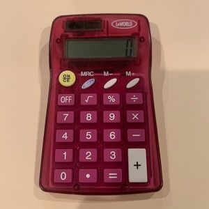A pink Calculator
